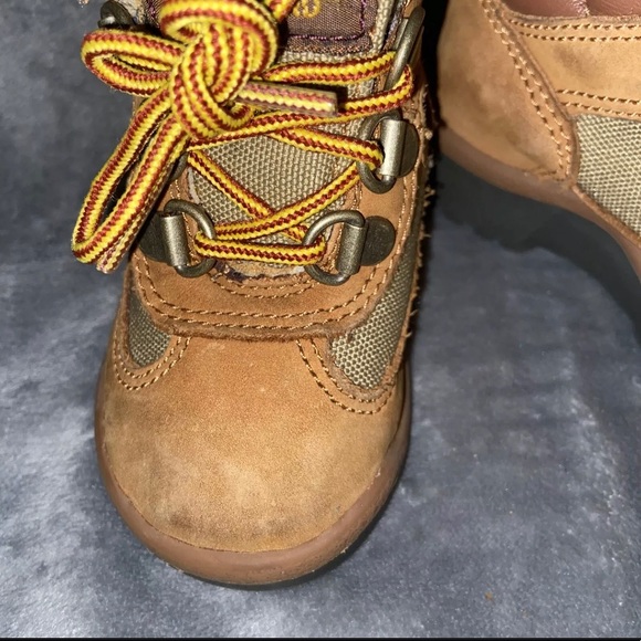 Timberland Field Boots Infant Toddler Size 5 Brown Nubuck - Picture 11 of 11